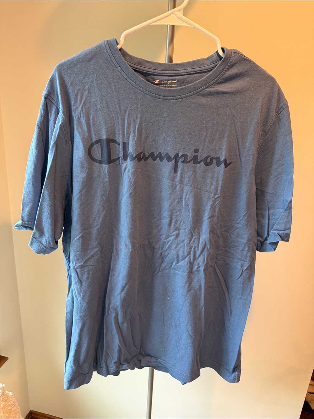 Champion Blue Short-Sleeve Logo Tee